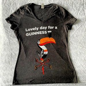BRAND NEW Guinness logo ladies T shirt in XS